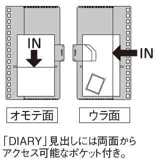 lihit lab コレクション 超薄型手帳にボールペンが付属